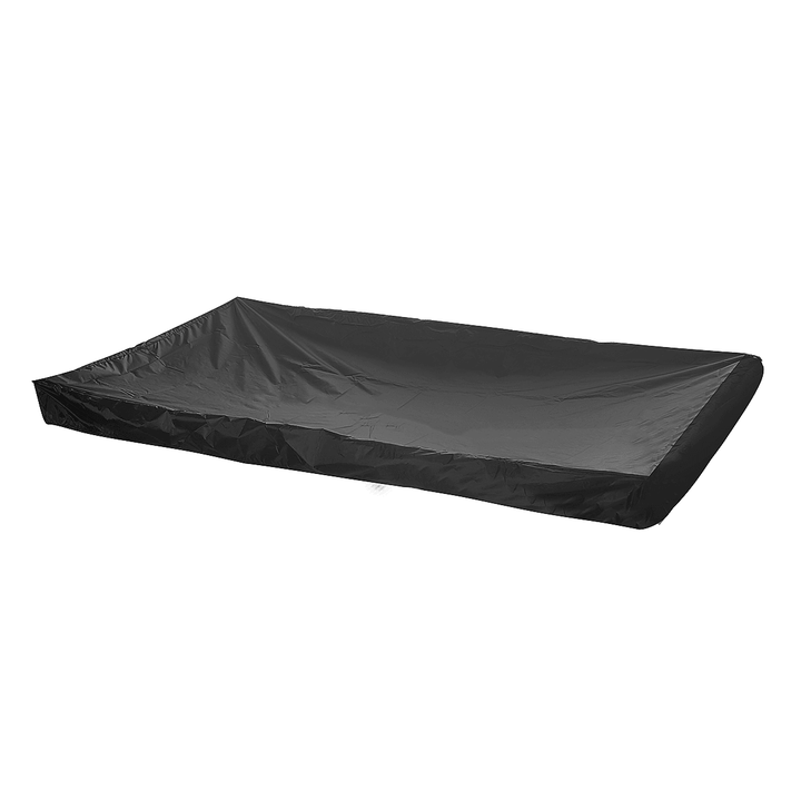 BLACK PVC Pool Snooker Billiard Table Waterproof Dust Cover for 8' Ft Pool Table - MRSLM