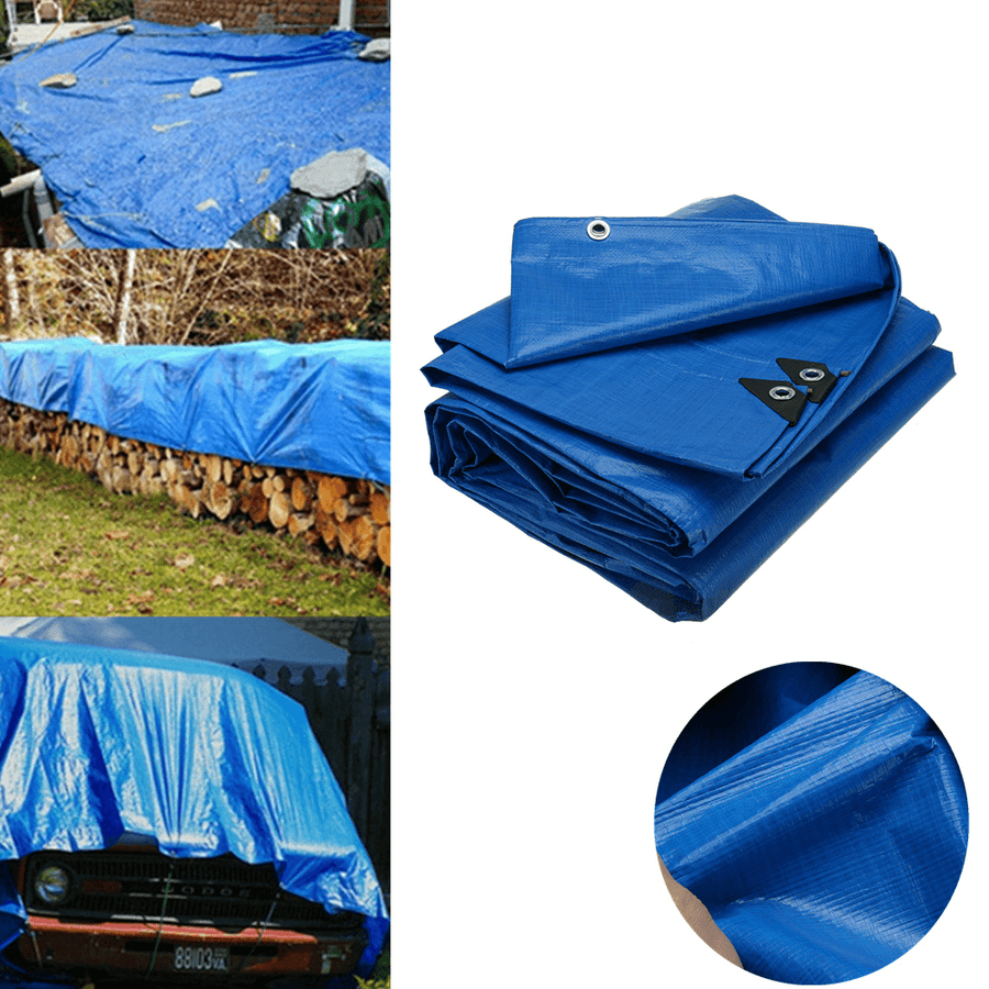 Multifunction PE Waterproof Cover Furniture Dustproof Cover Tarp Ground Picnic Mat Sunshade Shelters - MRSLM