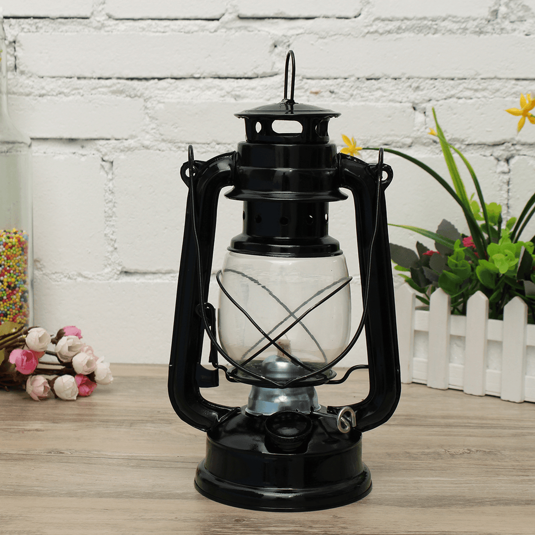 Ipree® Retro Oil Lantern Outdoor Garden Camp Kerosene Paraffin Portable Hanging Lamp - MRSLM