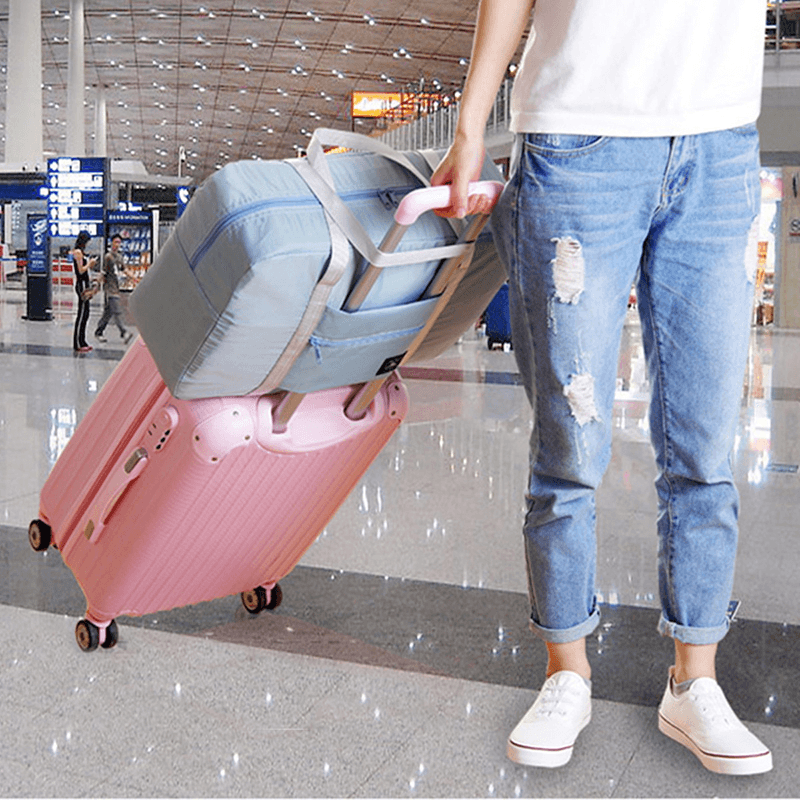 Portable Folding Luggage Storage Bags Waterproof Suitcase Travel Pouch Handbag Camping Shoulder Bag - MRSLM