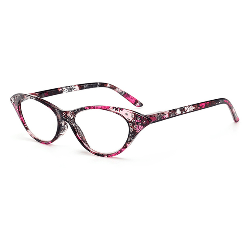 Women Cat Eye Flower Frame Reading Glasses - MRSLM