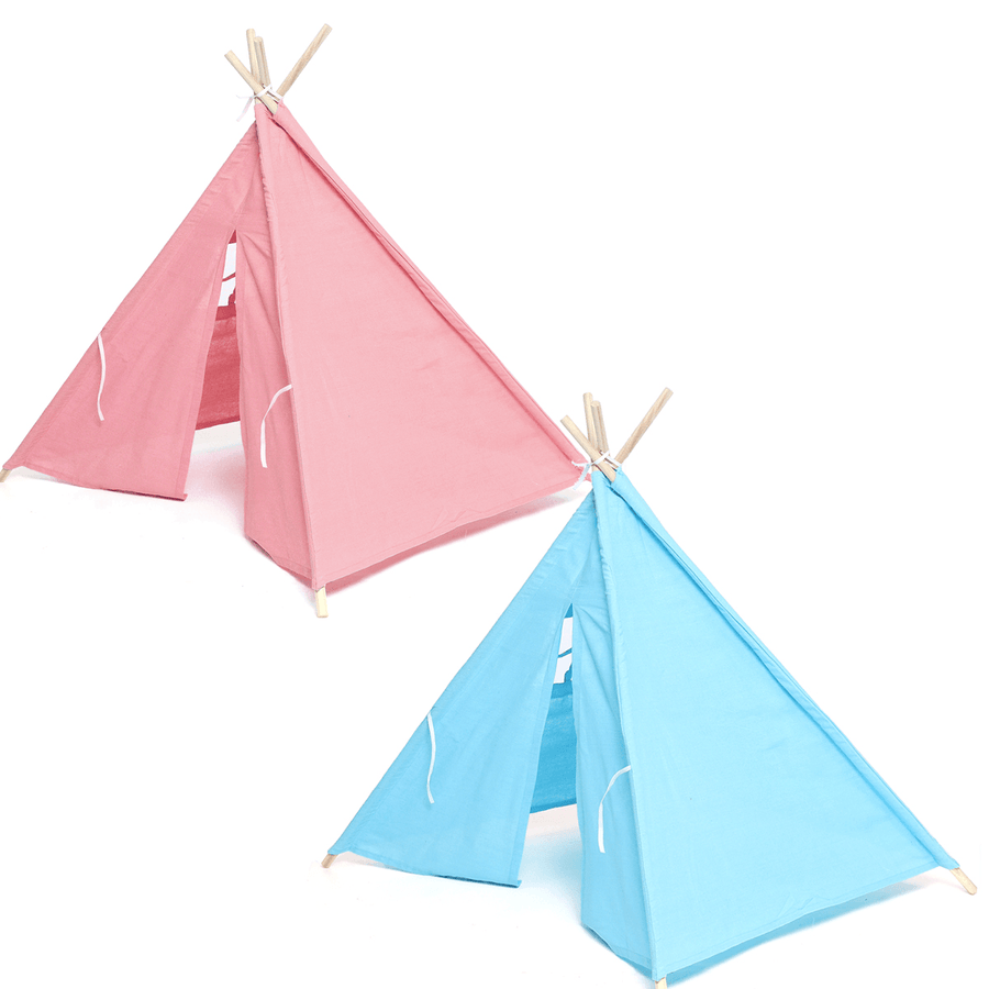 43" Kids Play Tent Indian Style Children Teepee Playhouse Activity Play Castle for Indoor & Outdoor Camping Home Decoration Gift - MRSLM