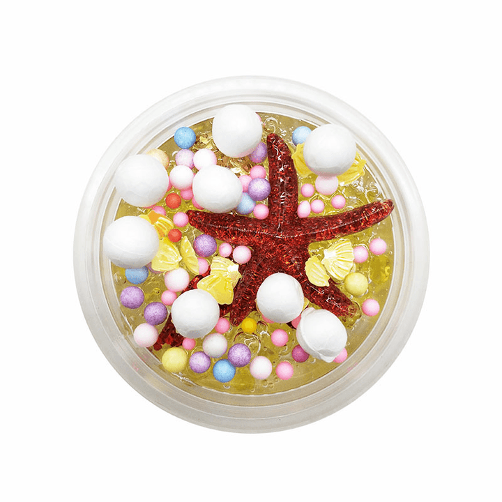 Starfish Mermaid Flat Bead Crystal Mud Slime - MRSLM