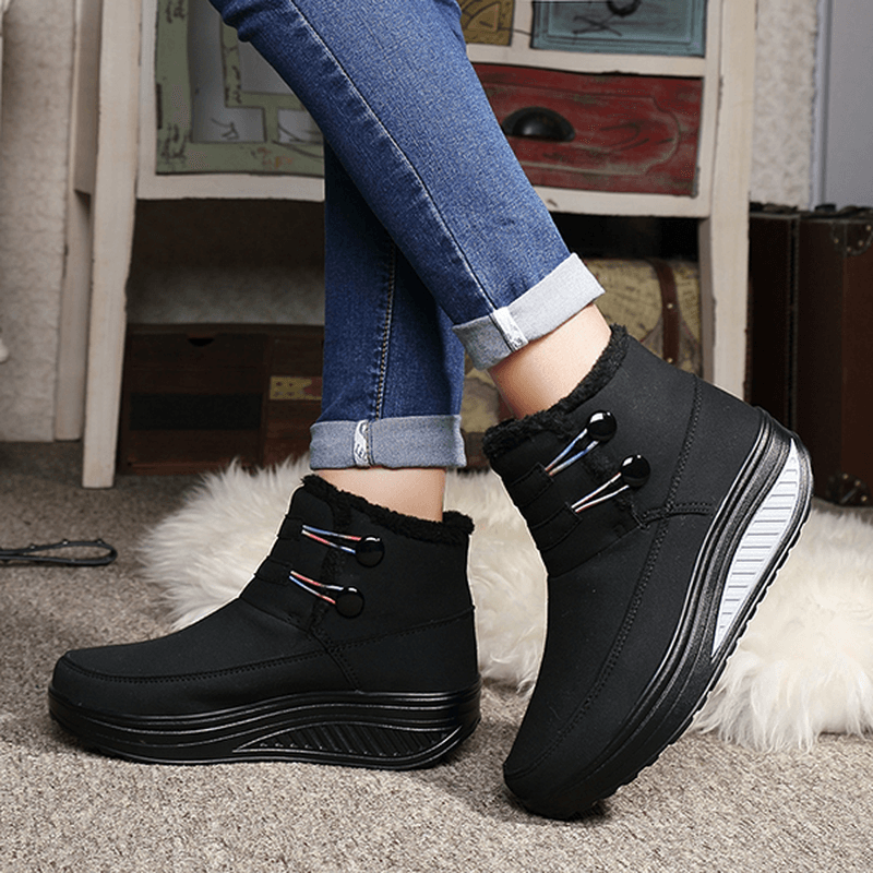 Women Winter Slip on Keep Warm Boots - MRSLM