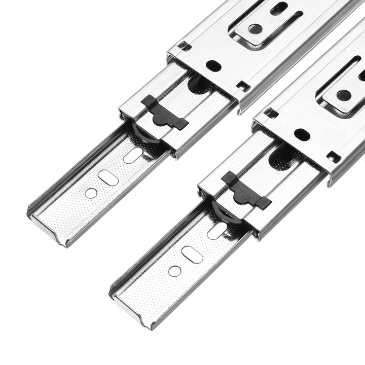 2Pcs Wide Ball Bearing Slide Rail Cabinet Drawer Runners Slider Long 200Mm - MRSLM