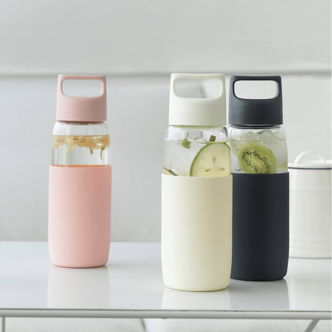 Fun Home 500Ml Glass Water Bottle Portable -20℃-150℃ Temperature Tea Cup Drinking Mug with Silicone Case From - MRSLM