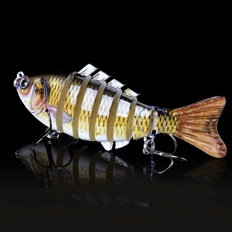 ZANLURE 10Cm 15G Corrosion Resistant Freshwater and Seawater Universal Simulation Bait Multi-Section Lures Submerged Fishing Lures Fishing Lures - MRSLM