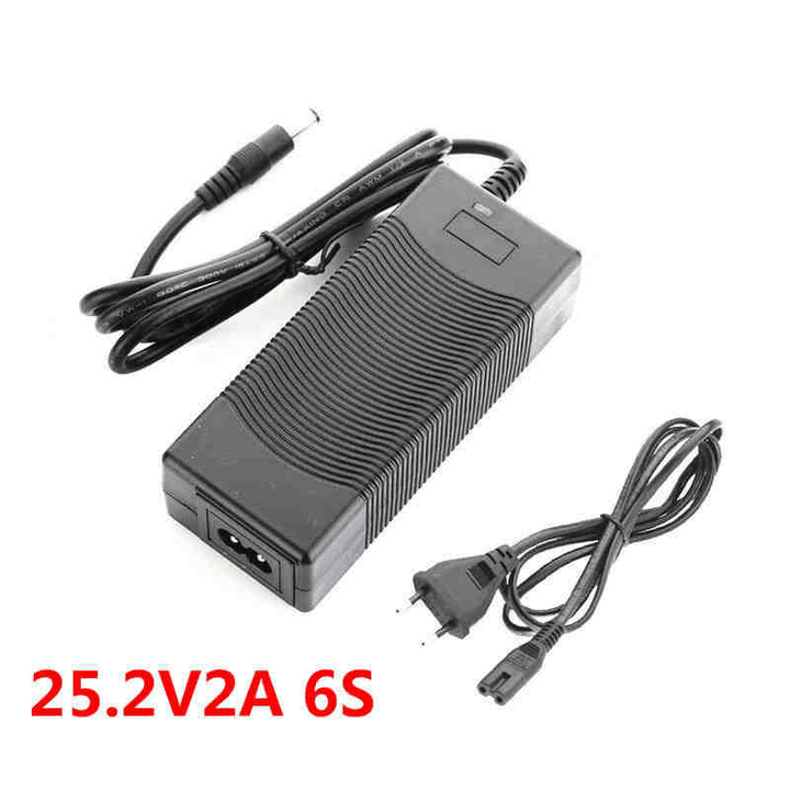 LIITOKALA 25.2V 2A 6S Lithium Battery Pack Charger Lithium-Ion DC Power Supply 6 Series Battery Power Supply Charger - MRSLM