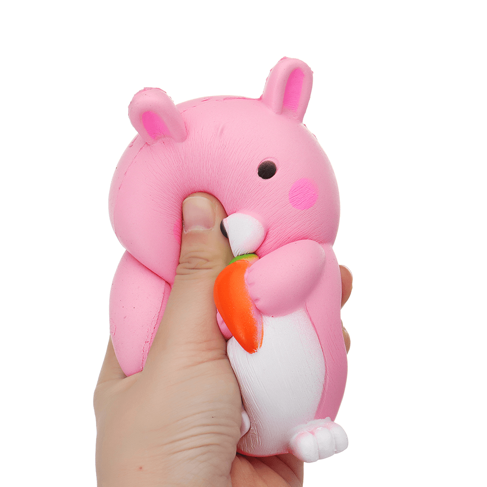 Carrot Rabbit Squishy 9*12.5Cm Slow Rising with Packaging Collection Gift Soft Toy - MRSLM