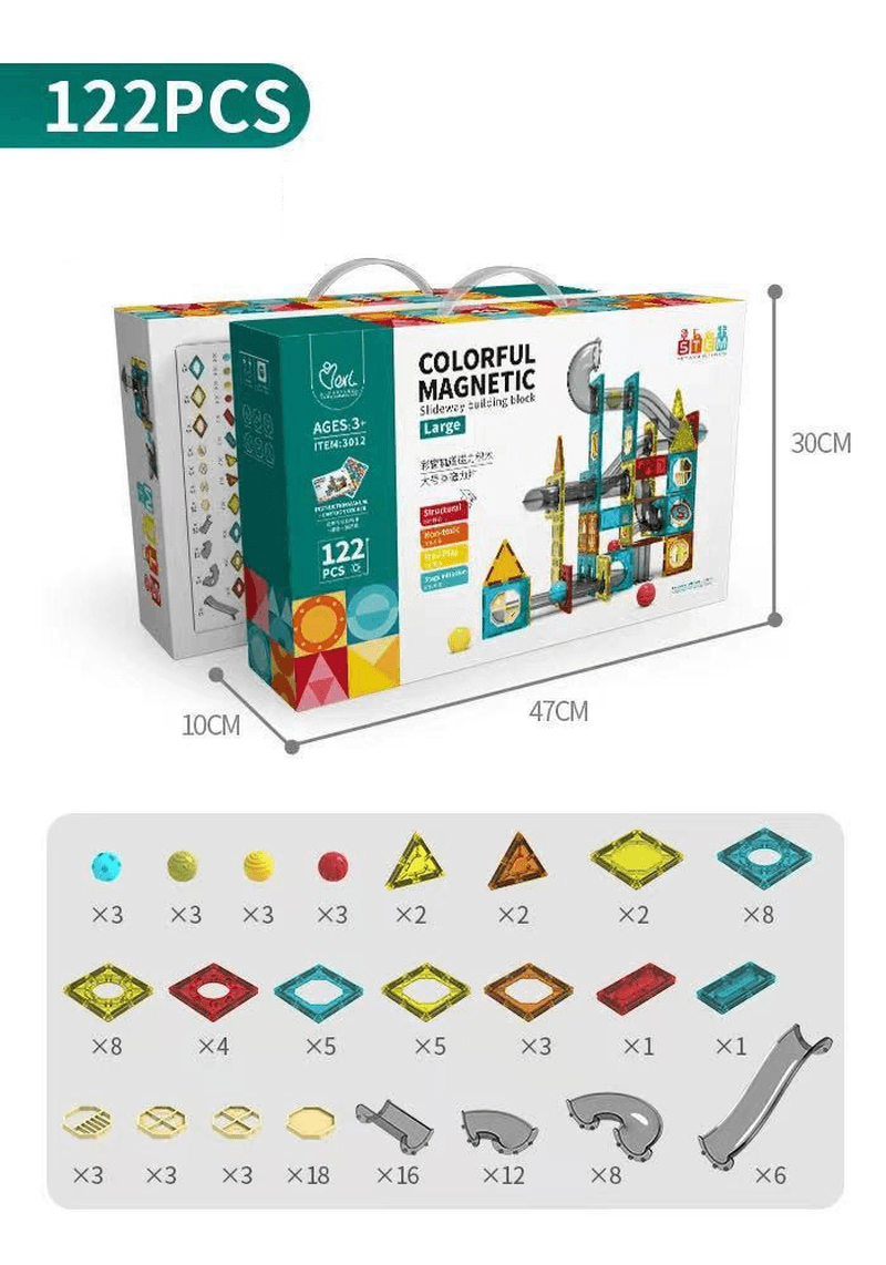 Magnetic Piece Building Block Set Variety Lifting Magnetic Assembling Piece Children'S Educational Toys - MRSLM