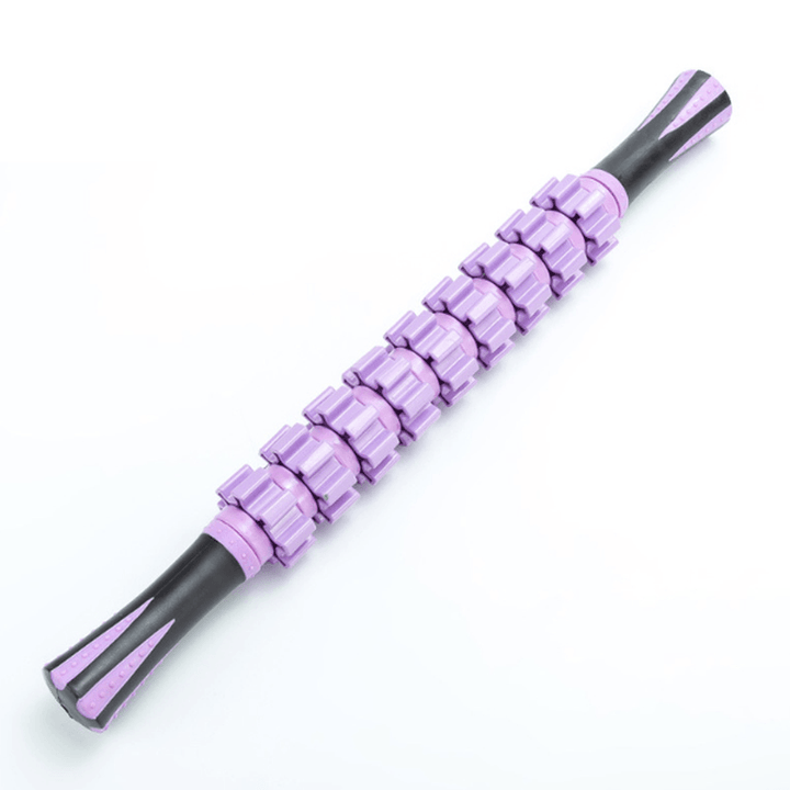 KALOAD 9 Beads Massage Rollers Fitness Sports Yoga Muscle Roller Stick Exercise Tools Eliminate Fat Health Care Bar - MRSLM