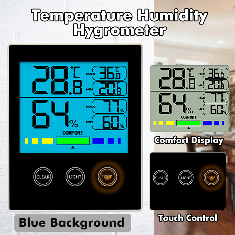 CH-910 Electronic LCD Digital Display Thermometer Hygrometer - MRSLM