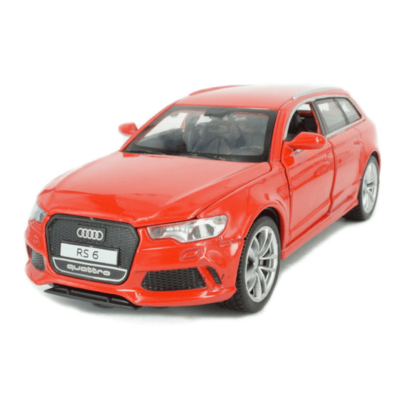 Children'S Soor Open Sound and Light Pull Back Toy Alloy Car Model - MRSLM