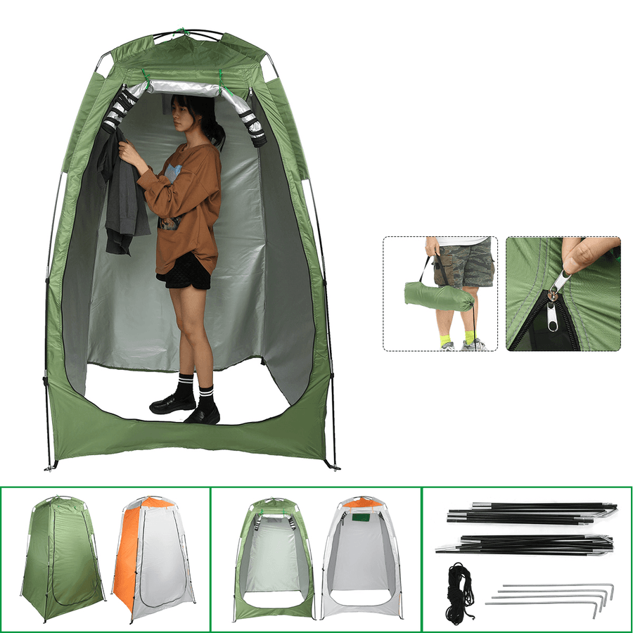 Outdoor Portable Privacy Shower Toilet Tent Camping Tent Camping Dress Changing Tent Uv-Proof Dressing Tent - MRSLM