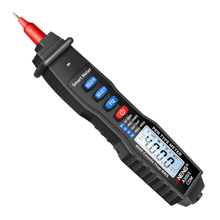 ANENG A3003 Digital Pen Multimeter Professional 4000 Counts Smart Meter with NCV AC/DC Voltage Resistance Capacitance Testers - MRSLM