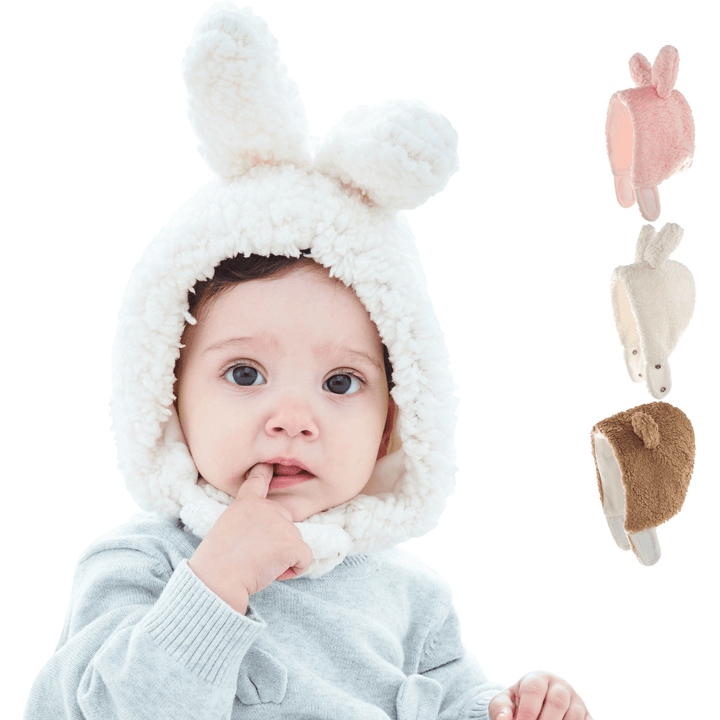 Bunny Ears Toe Caps, Solid Color Plush Ear Caps for Boys and Girls - MRSLM