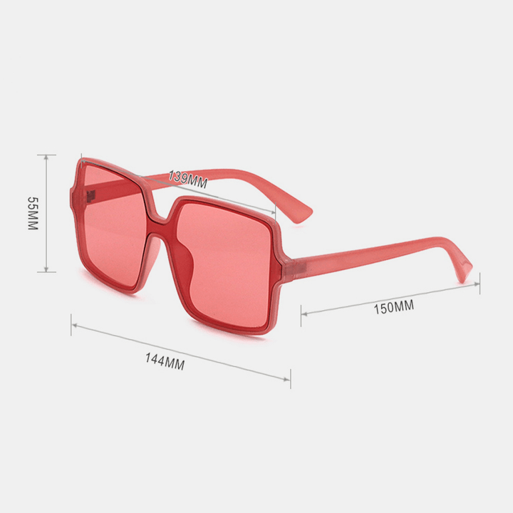 Unisex Square Transparent Full Frame Casual UV Protection Sunglasses - MRSLM