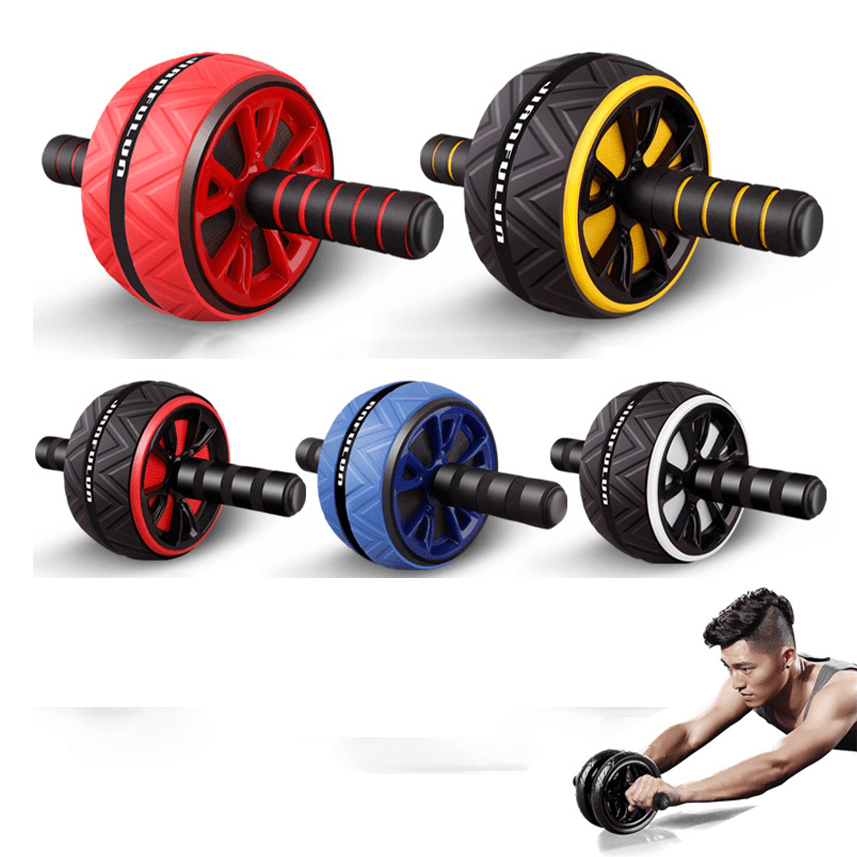 Ab Roller Big Wheel Abdominal Muscle Trainer for Body Shaping Abs Core Workout Home Gym Fitness Training Equipment - MRSLM