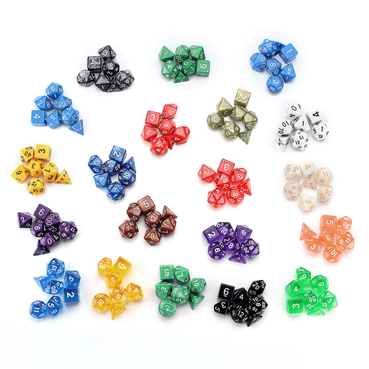 140Pcs/280Pcs Polyhedral Dices for Dungeons & Dragons Desktop Games with Storage Bags - MRSLM