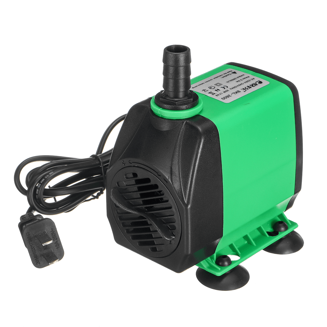 3-75W Adjustable Submersible Water Pump Quiet Detachable Aquarium Fish Pond Tank Fountain Water Pump with Suction Cups - MRSLM