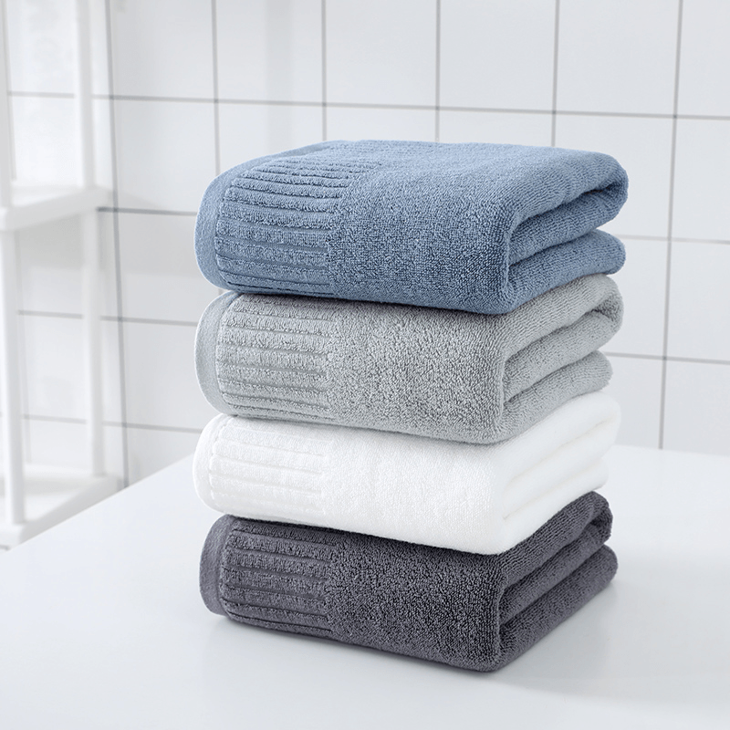 Bath Towel Face Towel Bath Sheets 100% Cotton Material Soft and Comfortable 70X140CM Four Colors - MRSLM