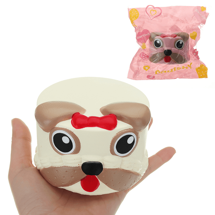 Dog Head Squishy 9*6CM Slow Rising with Packaging Collection Gift Soft Toy - MRSLM