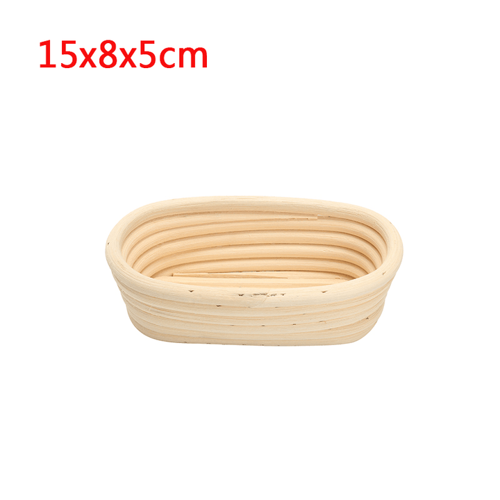 Long Oval Banneton Bread Dough Proofing Rattan Brotform Storage Baskets Loaf Proving Rising 4 Sizes - MRSLM