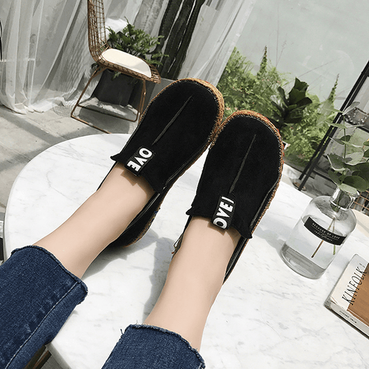 Women Soft Sole Pure Color Flat Loafers - MRSLM