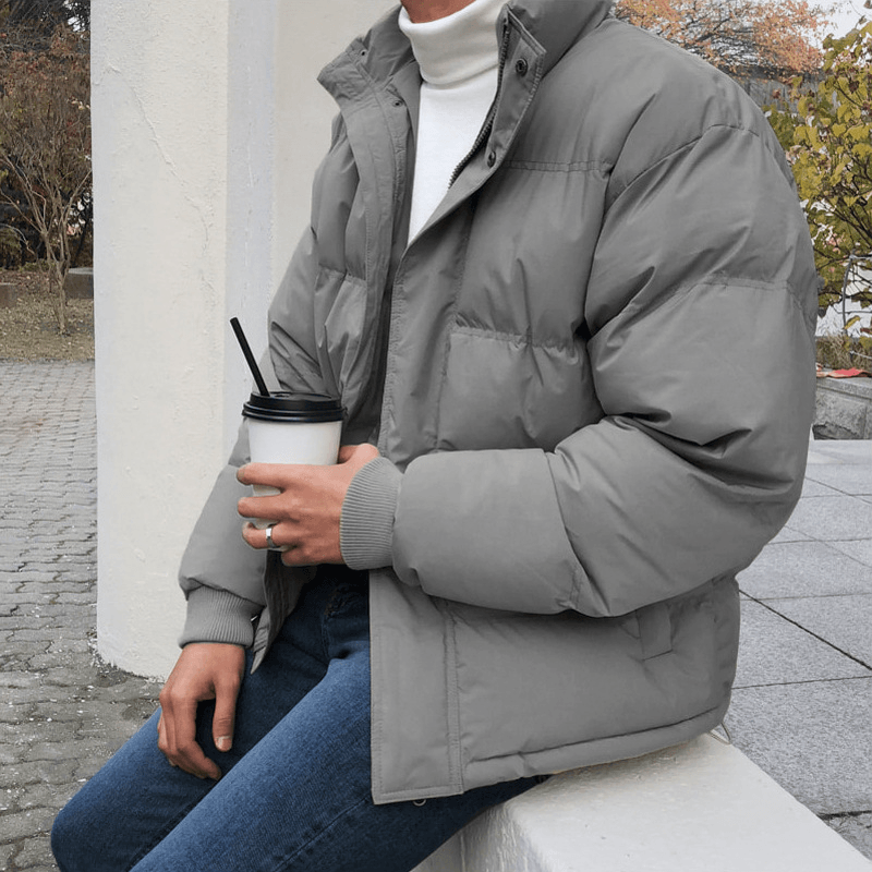 All-Match Winter Casual Men'S Thick Cotton Jacket - MRSLM