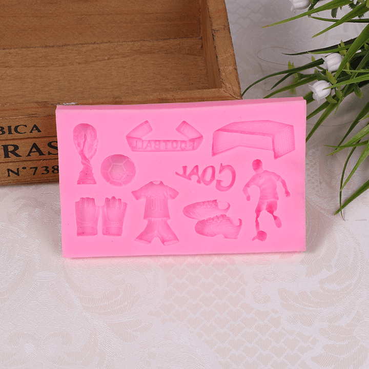 European Cup Football Silicone Fondant Soap 3D Cake Mold Cupcake Jelly Candy Chocolate Decoration Baking Tool Baking Mold - MRSLM