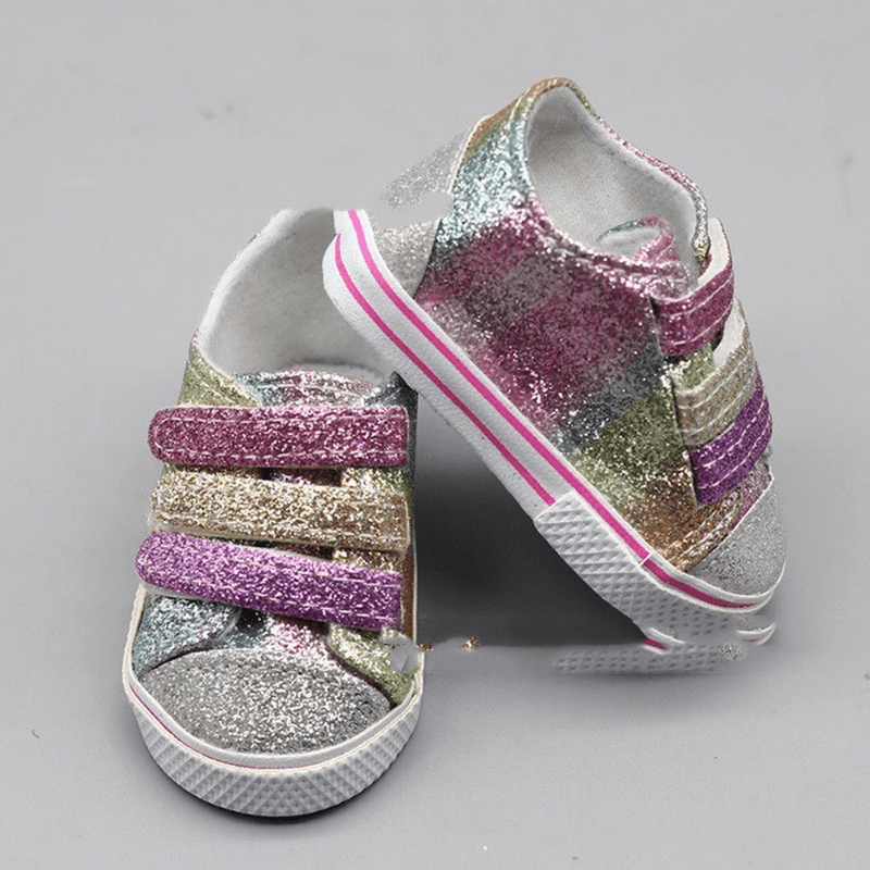 18-Inch Canvas Shoes with Dolls for Girls - MRSLM