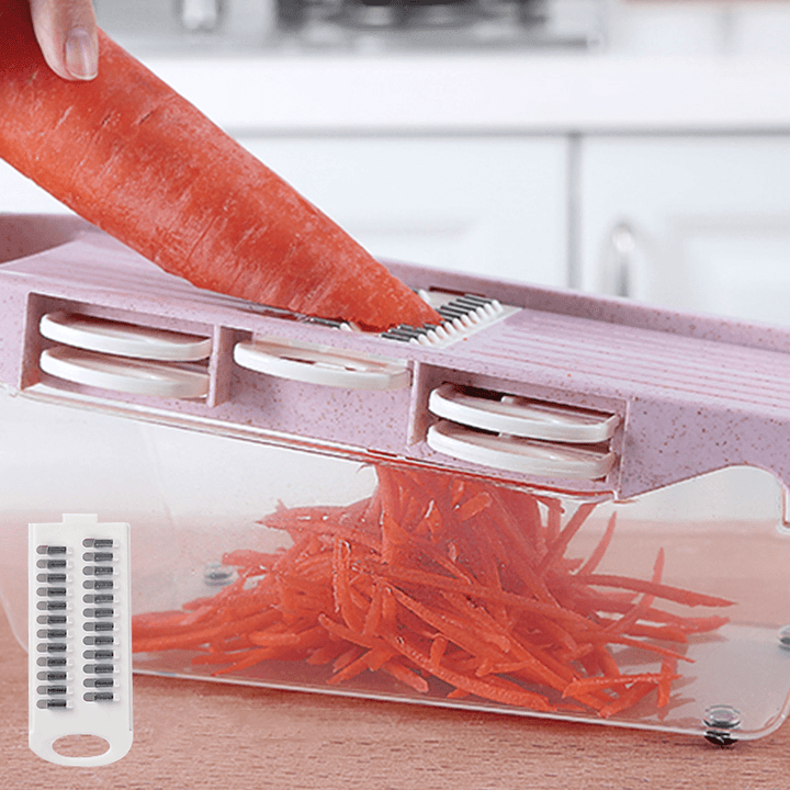 Multi-Function Vegetable Cutter with Steel Blade Mandoline Slicer Fruit Grater for Kitchen Cutting Tool - MRSLM