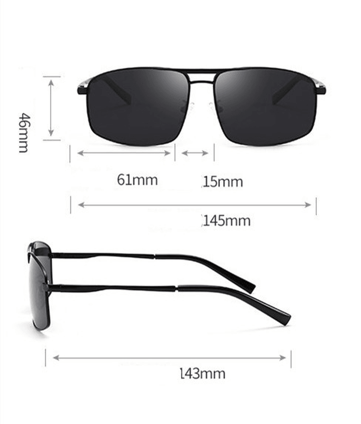 Box Polarized Driving Mirror Myopia Glasses Pilot Sunglasses - MRSLM