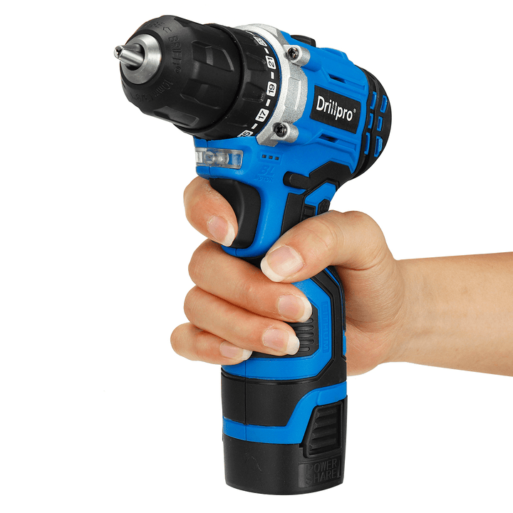 Drillpro 16.8V Mini Brushless Electric Drill Rechargeable Portable Wood Metal Plastic Drilling Tool W/ 1/2 Battery - MRSLM