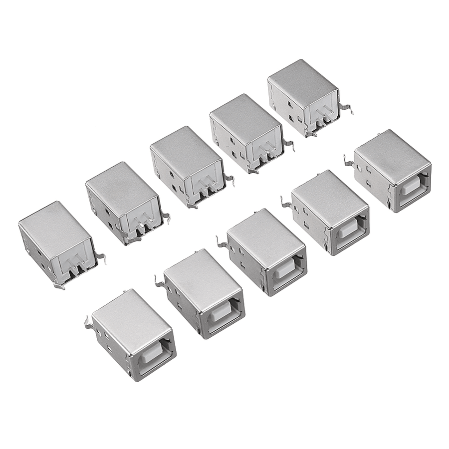 10Pcs BF Type B USB Printer Port Jack 180 Degree USB Connector USB Socket - MRSLM