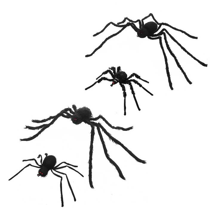 Spider Prank Toy Outdoor Party Halloween Decor Black Haunted Simulation Prop Decorations - MRSLM