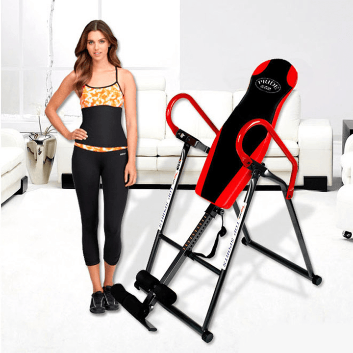 180° Adjustable Handstand Machine for Home Fitness Intervertebral Disc Stretching Assists Vertical Handstand Inverted Equipment - MRSLM