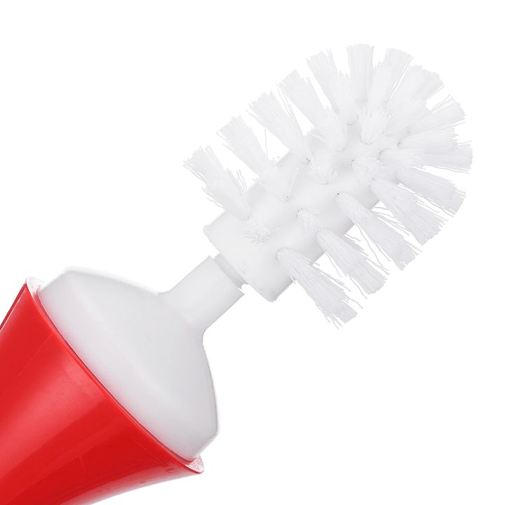 360° round Toilet Brush Swan Creative Bathroom Cleaning Exquisite Long Handle - MRSLM