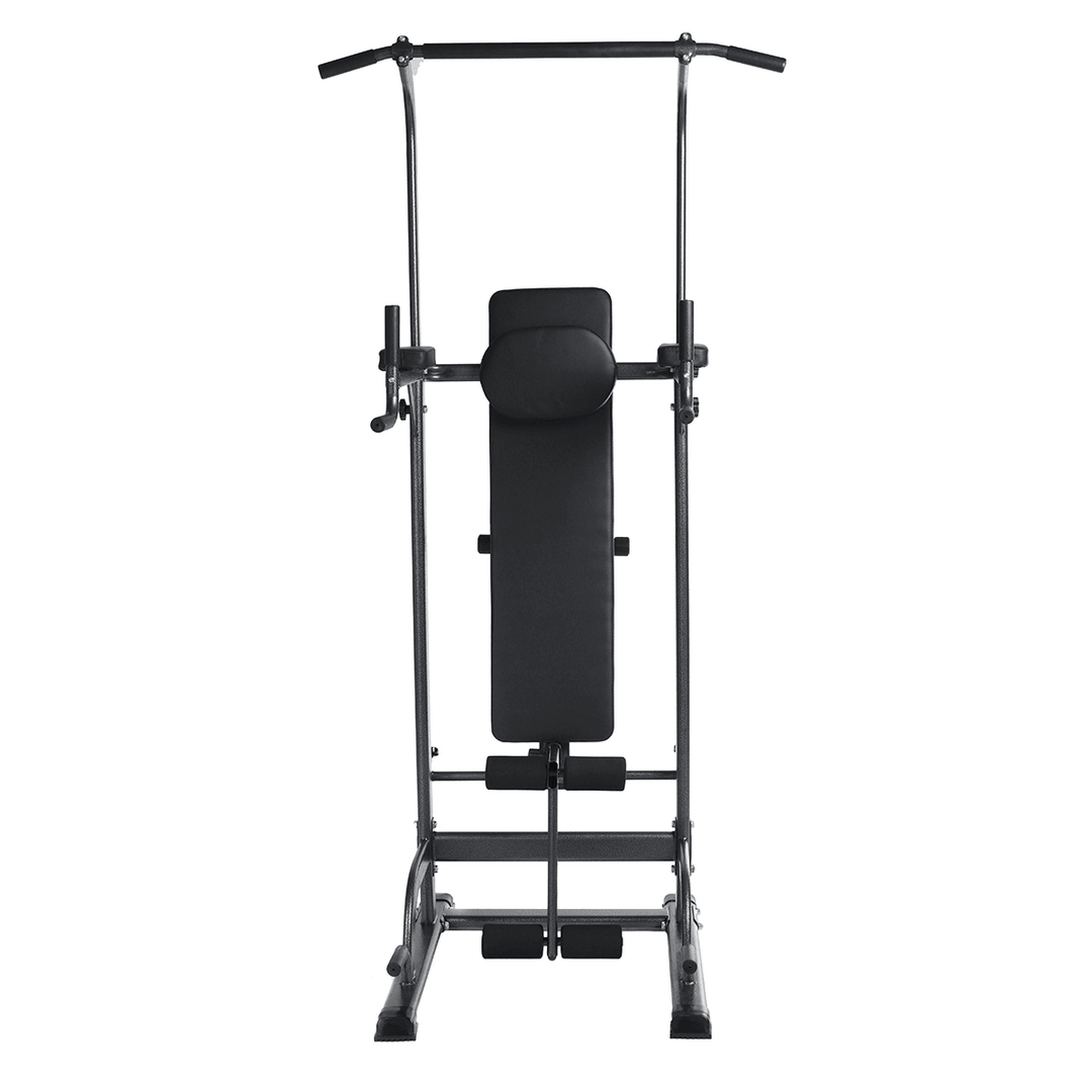 11 Levels Height Adjustable Pull up Bar Power Tower Dip Station Home Gym Strength Training Durable Single Parallel Bars Push Ups Stands Equipment - MRSLM