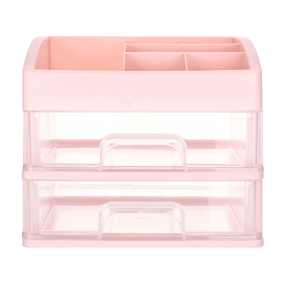 1/2/3 Layers Plastic Desktop Organizer Drawer Makeup Holder Box Make Sundry Storage Box Container - MRSLM