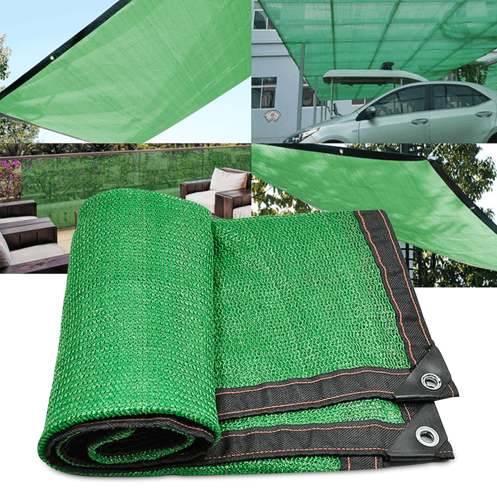 Sunshade Net Sail Awning Cover Outdoor Garden Canopy 6 Stitches 80% Sunshade Green Net - MRSLM