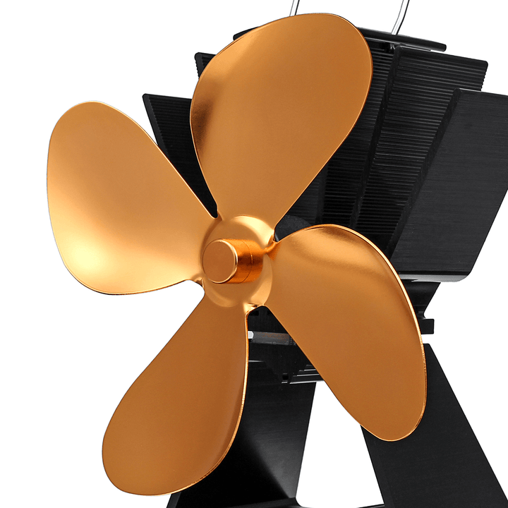 6 Inch Quiet Mini 4 Blades EQ3-NK Stove Fan Fireplace Fire Heat Power Saving Ecofan - MRSLM