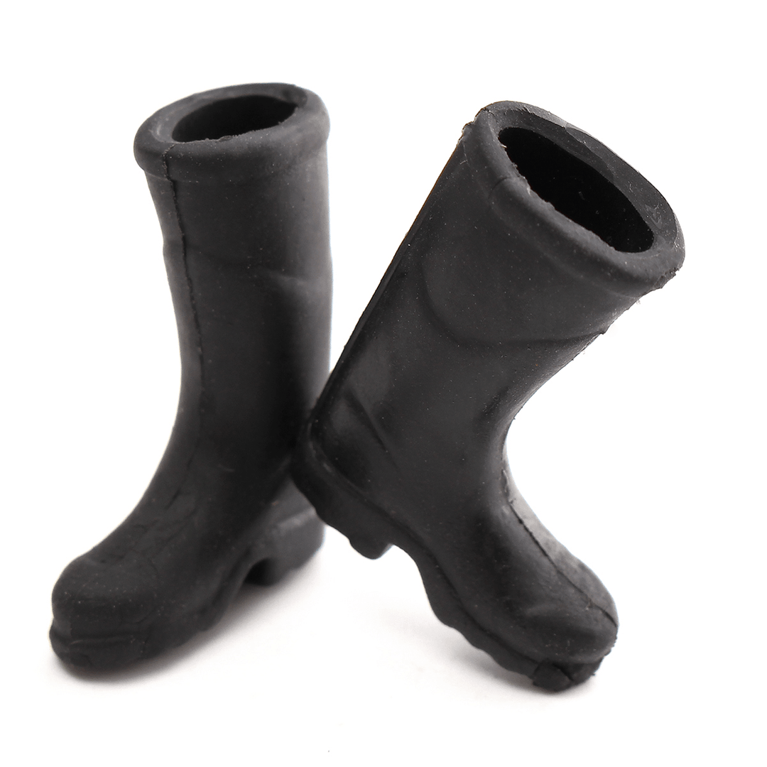 1:12 Black Mini Rain Boot Dollhouse Miniature Furniture Accessories for Dollhouse - MRSLM