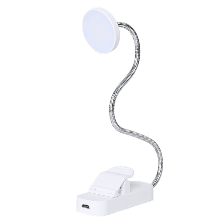 YJD-5331 USB 12LED/8LED Reading Light Three Color Temperature Gradual Dimming Book Clip Light - MRSLM