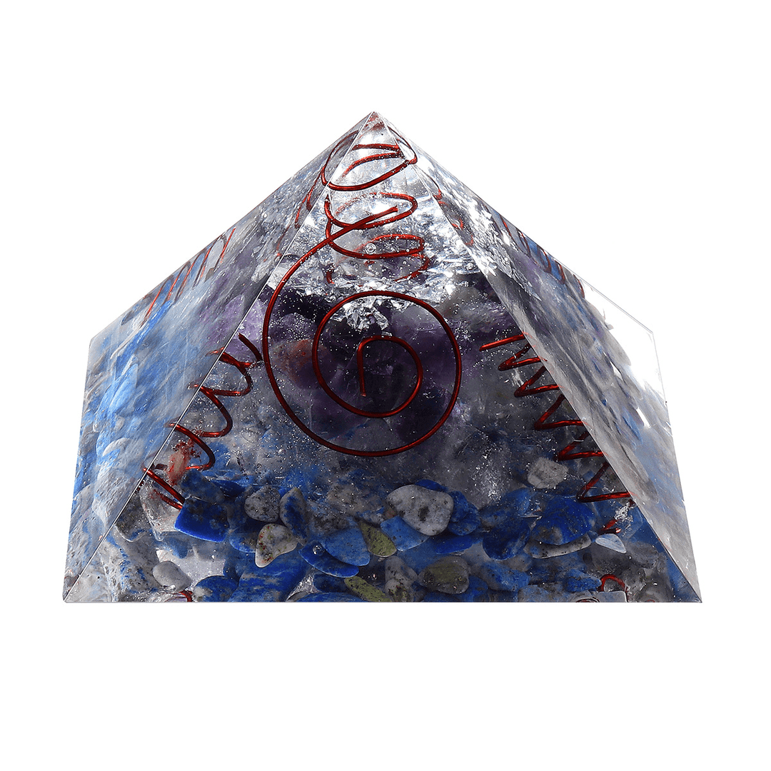 Himalayas Stone Orgone Pyramid Energy Generator Tower Home Decorations Reiki Healing Crystal - MRSLM