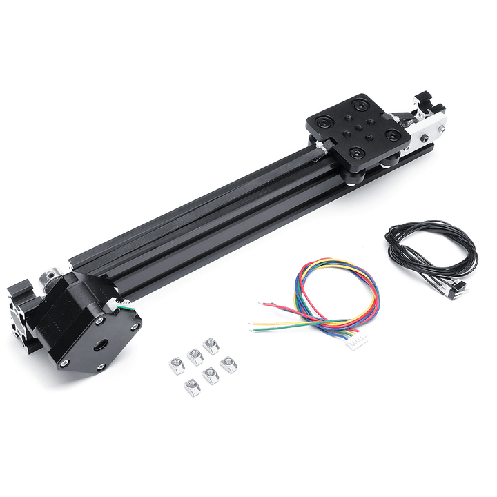 HANPOSE HPV2 Linear Guide Set Openbuilds V Linear Actuator Effective Travel 100-400Mm Linear Module with 17HS3401S Stepper Motor - MRSLM