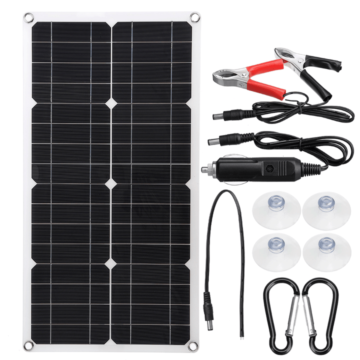 18V 25W Semi-Flexible Solar Panel for Outdoor Power Generation System Parking Shed Electric Car - MRSLM