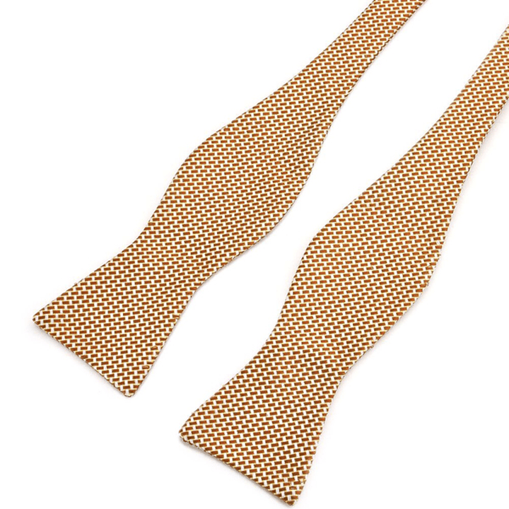 Pensee Men'S Bow Ties Casual Polka Dot Paisley Jacquard Woven Silk Neckties Accessory - MRSLM