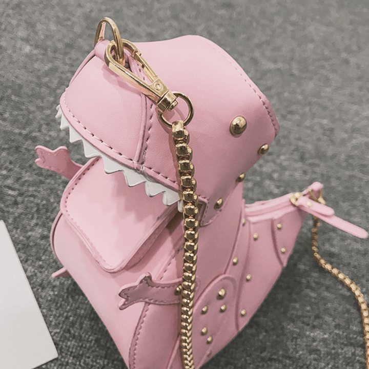 Women Chain Dinosaur Shape Cute Crossbody Bag - MRSLM