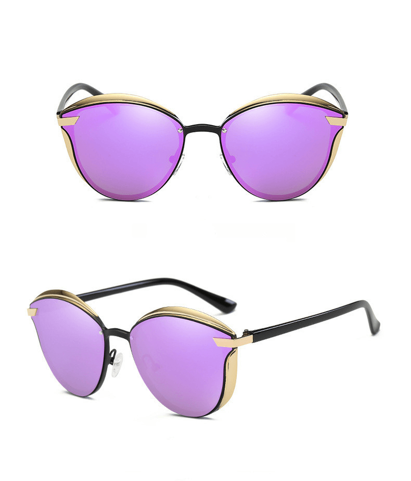 Metal Polarized Sunglasses round Frame Retro Cross-Border Sunglasses - MRSLM